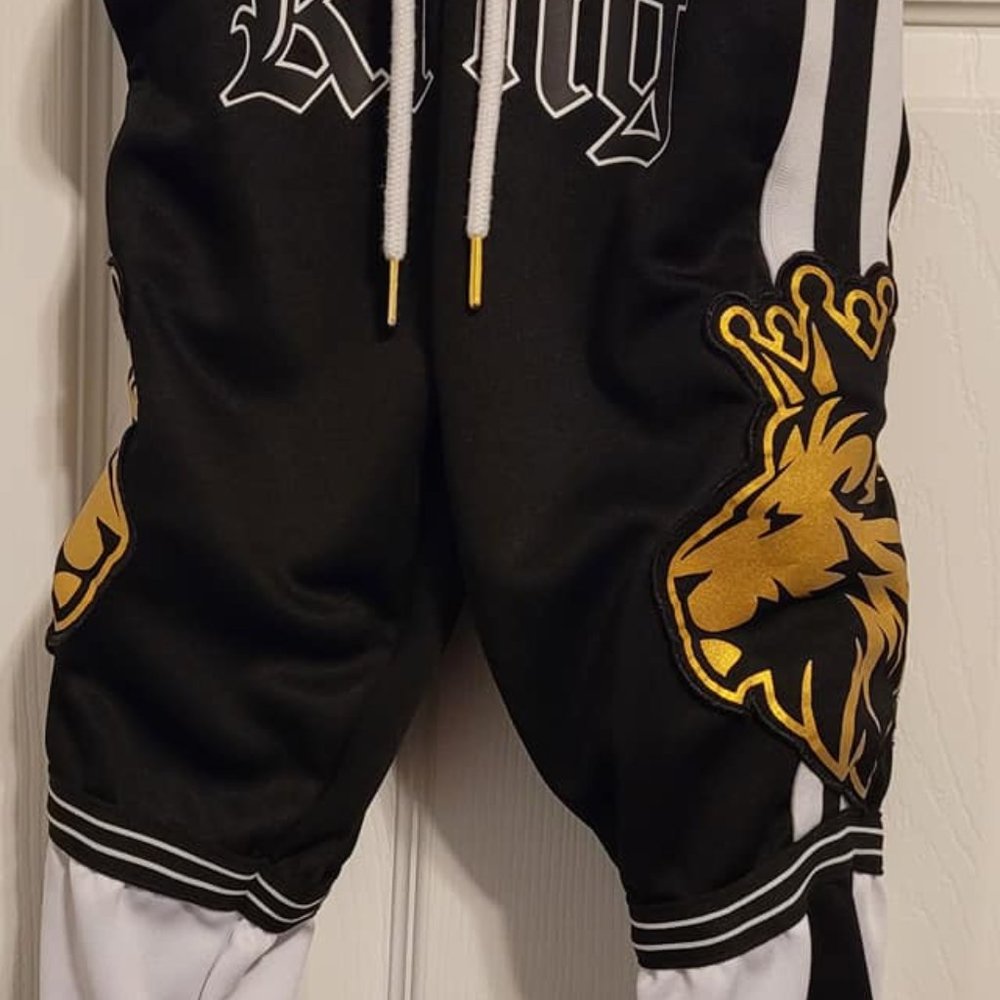 Boys' King and Lion Print Sweatpants